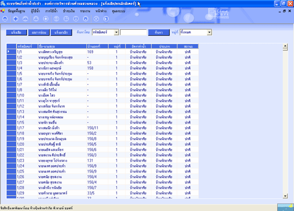 ระบบจัดการน้ำประปา